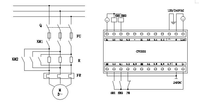 plc電動機正反轉(zhuǎn)控制實驗(圖1) plc電動機正反轉(zhuǎn)控制實驗(圖1)