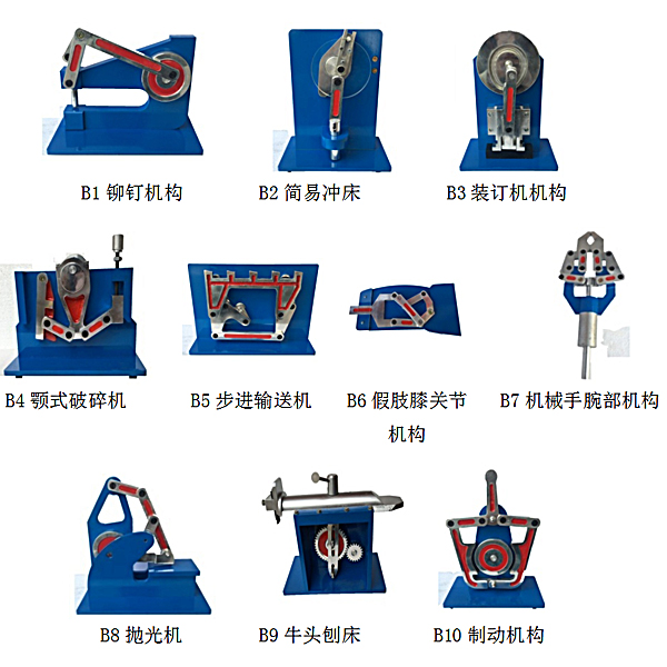 機構(gòu)運動簡圖測繪教學(xué)模型（10件/套）,機械基礎(chǔ)教學(xué)模型